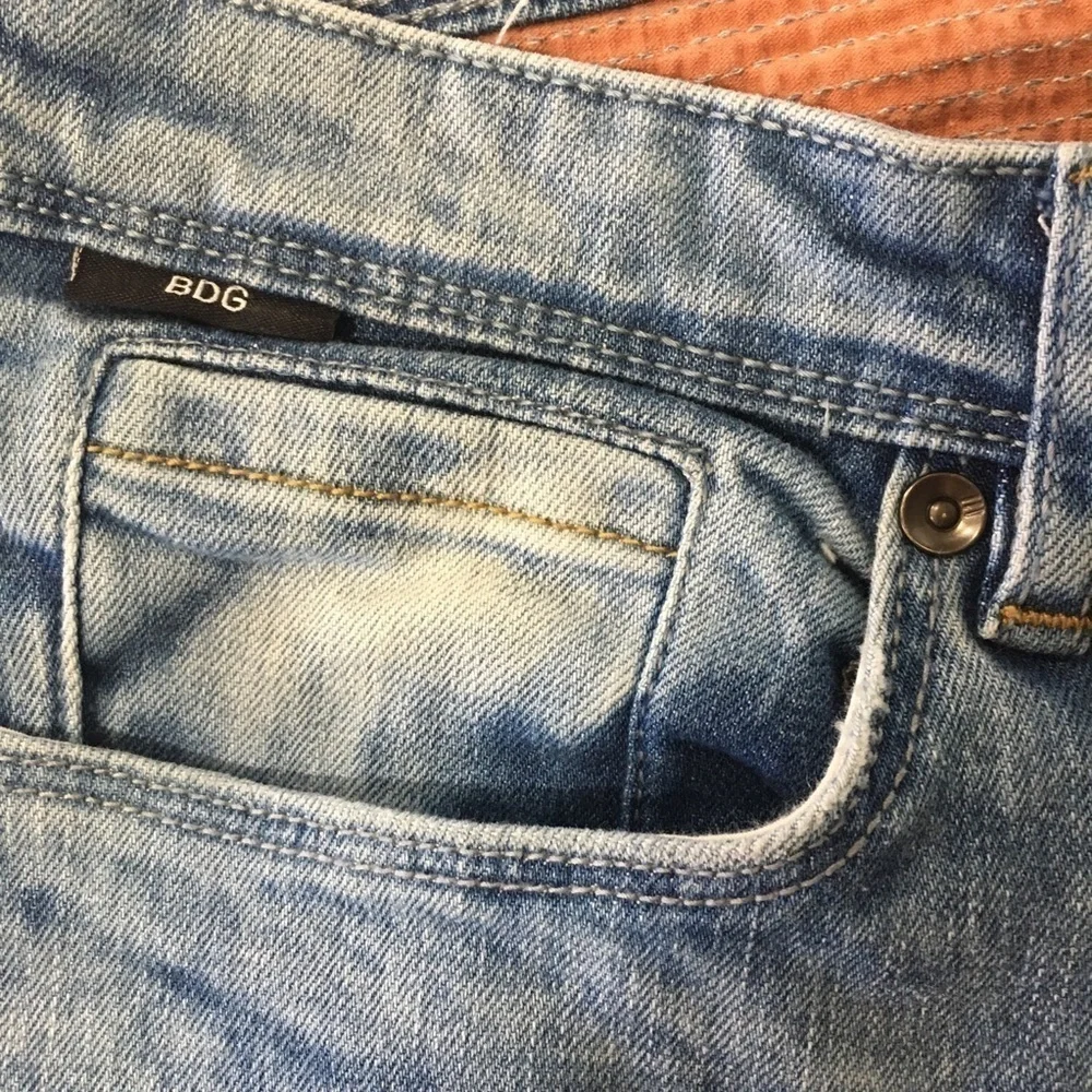 BDG men distressed skinny jeans blue size:33